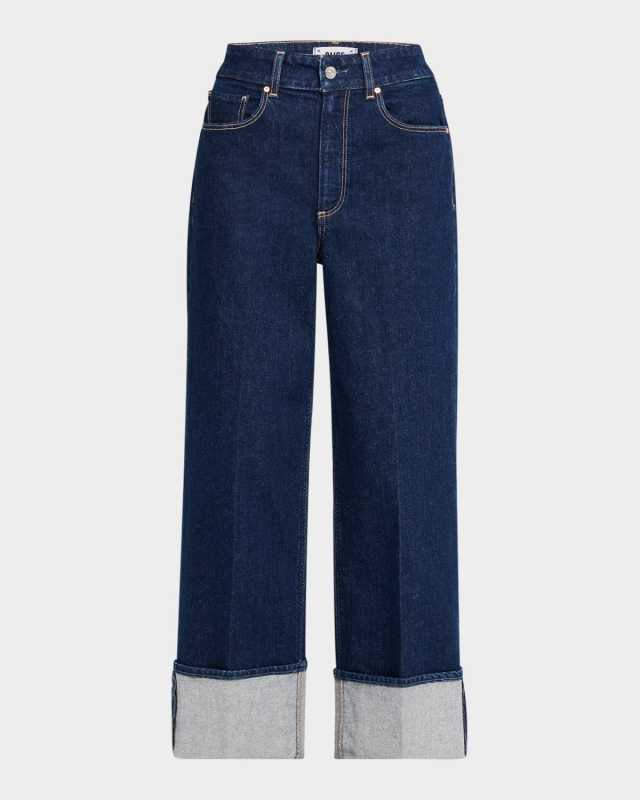 Sasha Ankle Jeans with Wide Cuff